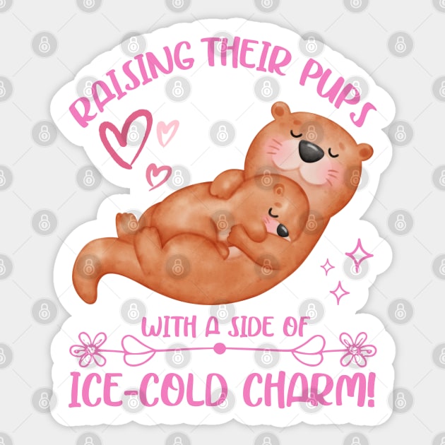 Alaska Otter - Mom Otter Sticker by JessArty